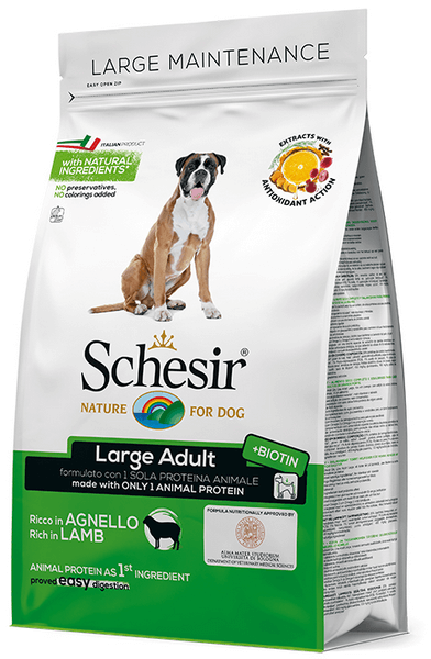 Schesir Dog Large Adult Lamb ЯГНЯ монопротеїновий сухий корм для собак великих порід 12 кг (54467) Schesir Dog Large Adult Lamb ЯГНЯ монопротеїновий сухий корм для собак великих порід 12 кг (54467)
